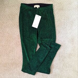 NWT Hot & Delicious Green Sparkle Shimmer Leggings